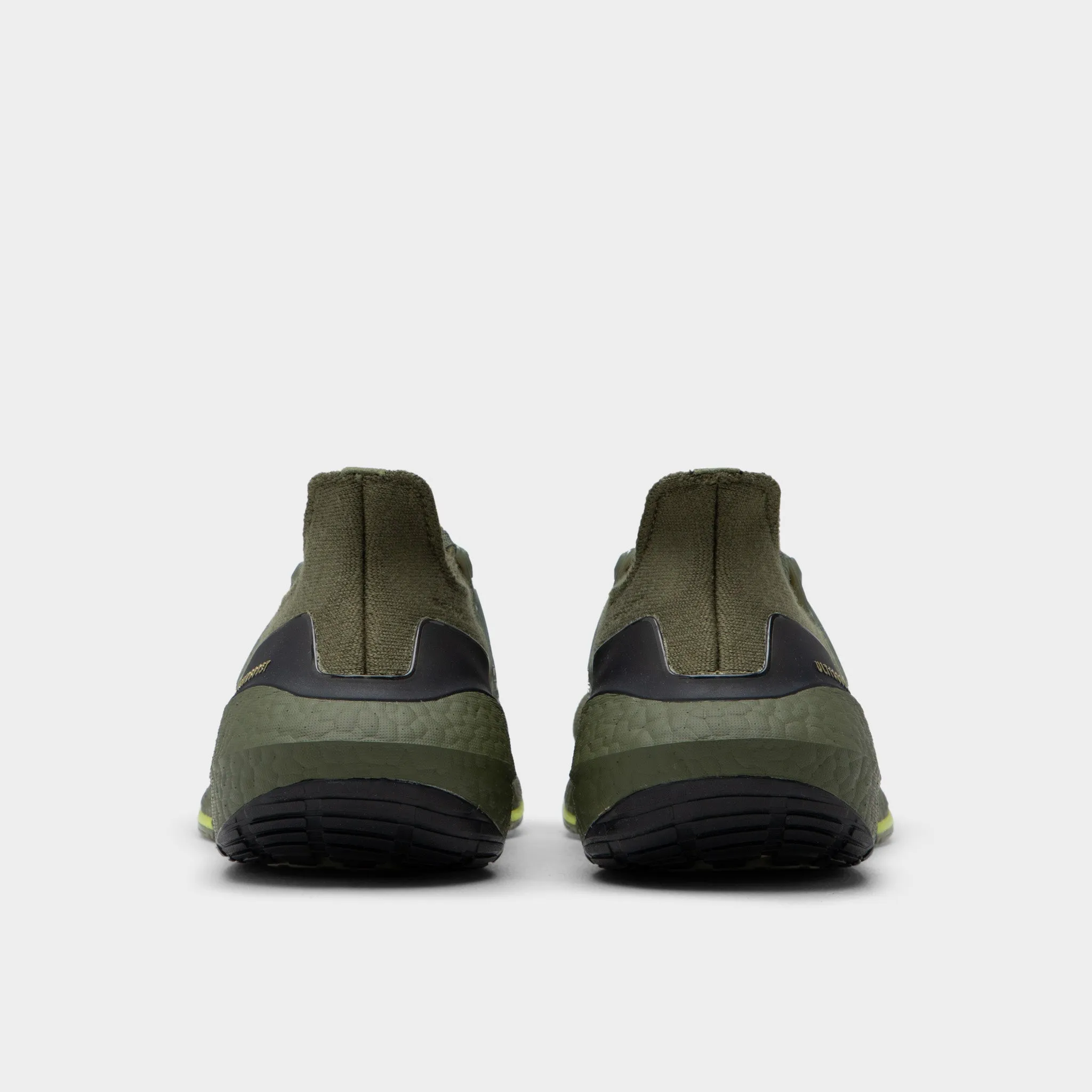 adidas Ultraboost 21 Focus Olive / Focus Olive - Acid Yellow sold by JD Sports product image thumbnail 4