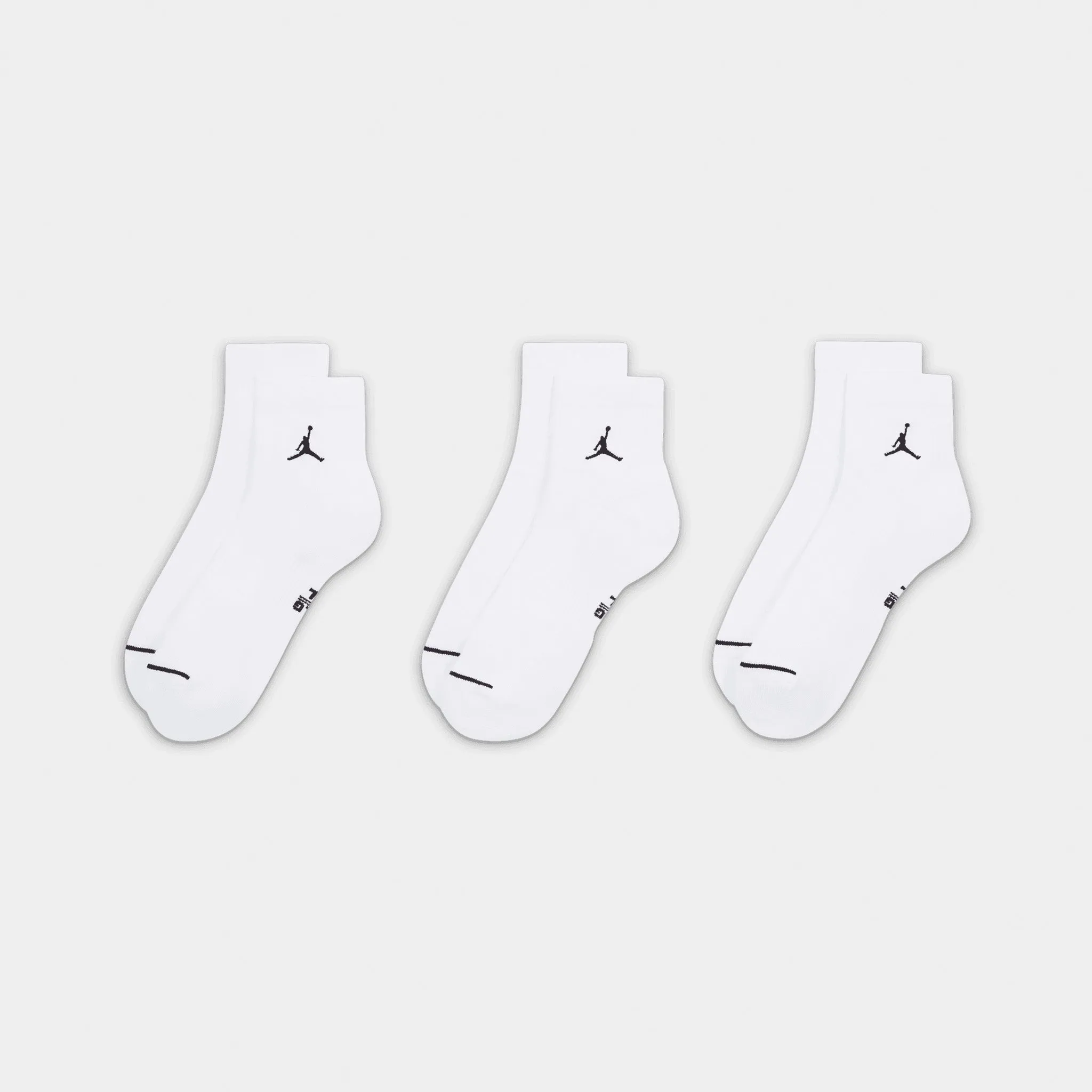 Jordan Everyday Ankle Socks (3 Pack) White / Black sold by JD Sports product image thumbnail 4