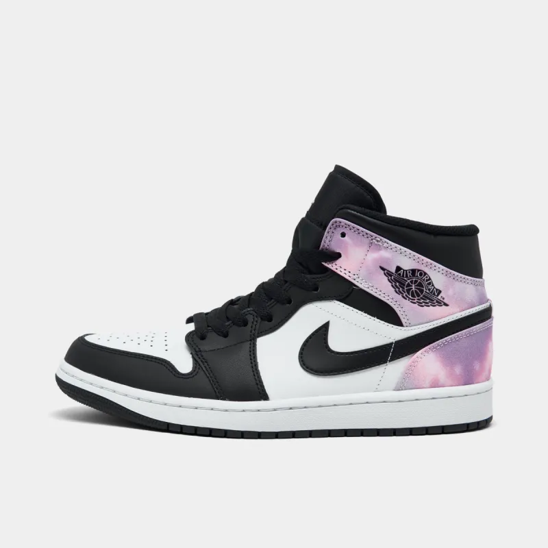 Jordan 1 Mid SE Black / Bleached Coral - White sold by JD Sports