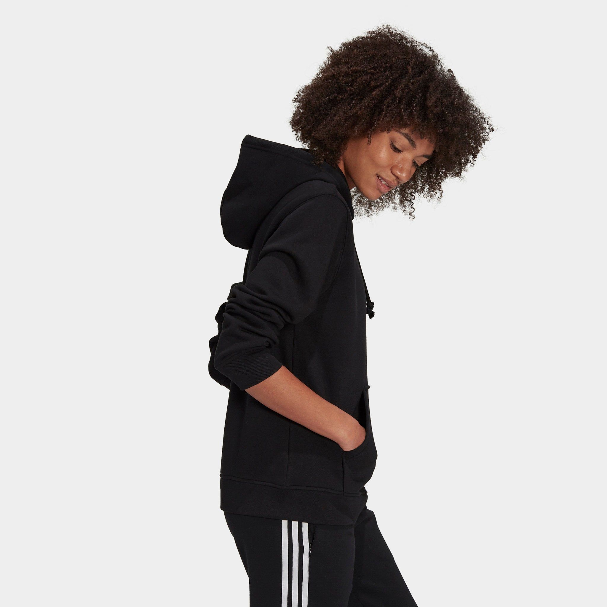 adidas Originals Women's Adicolor Essentials Fleece Pullover Hoodie / Black sold by JD Sports product image thumbnail 5