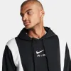 Nike Sportswear Air Fleece Pullover Hoodie Black / Summit White sold by JD Sports