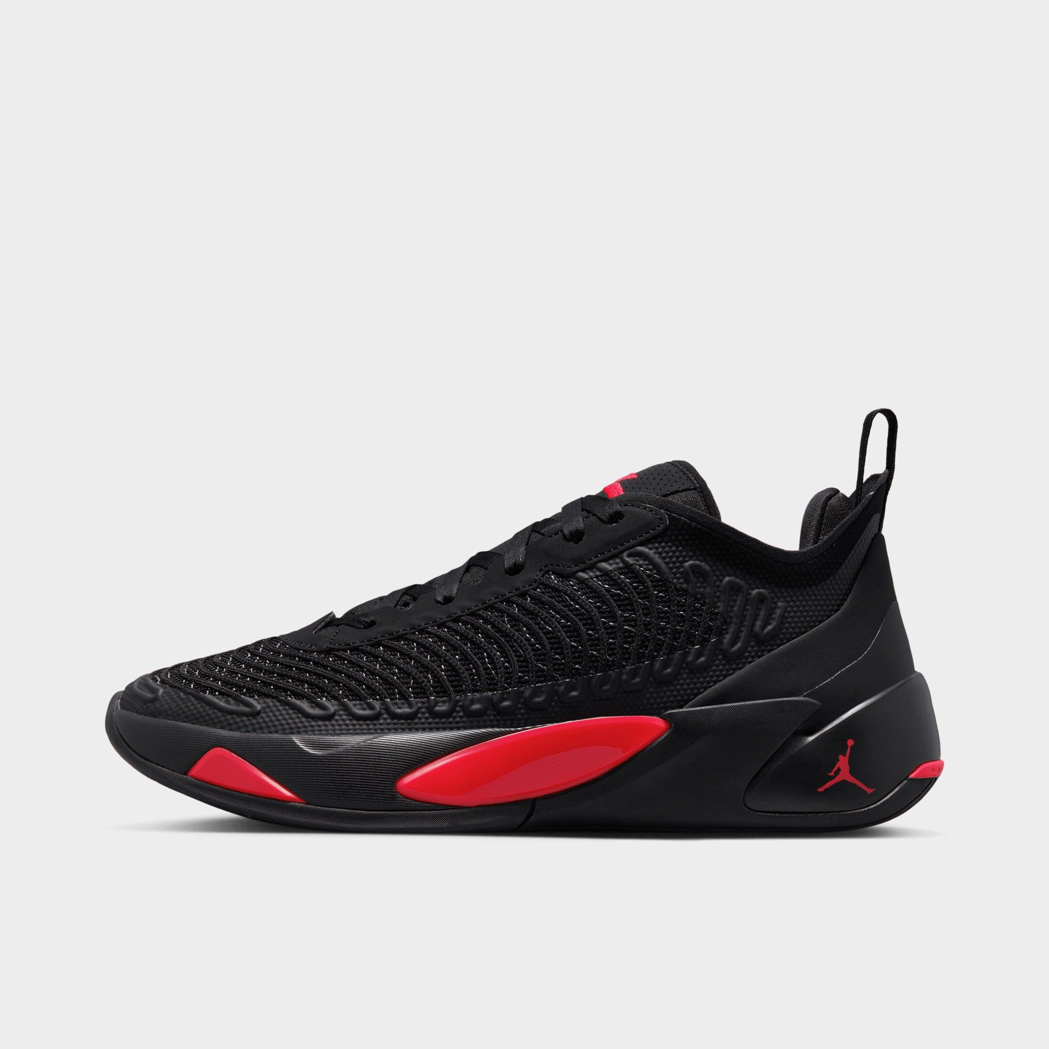 Jordan Luka 1 Black / University Red - Dark Grey sold by JD Sports