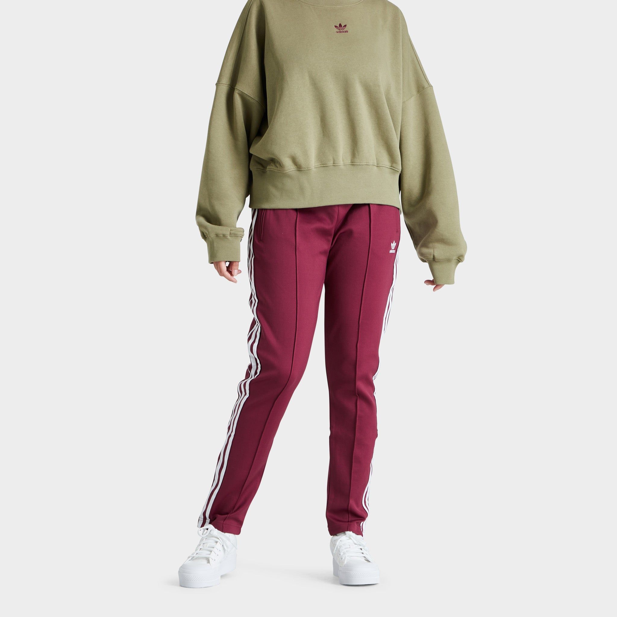 adidas Originals Women’s Primeblue SST Track Pants / Victory Crimson sold by JD Sports