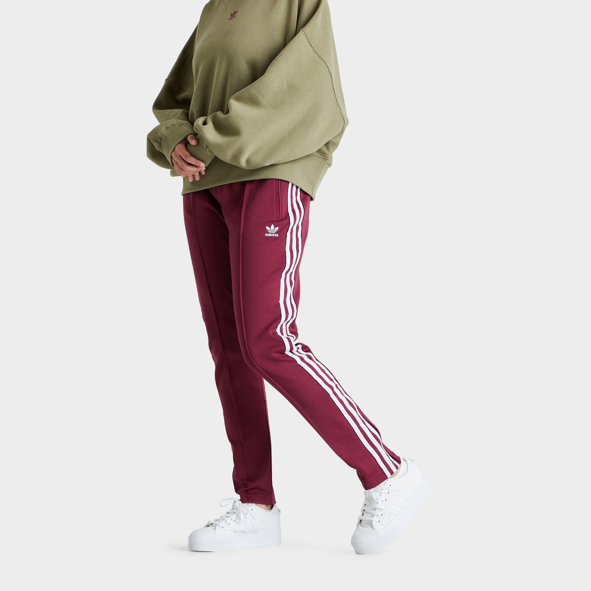 adidas Originals Women’s Primeblue SST Track Pants / Victory Crimson sold by JD Sports product image thumbnail 4