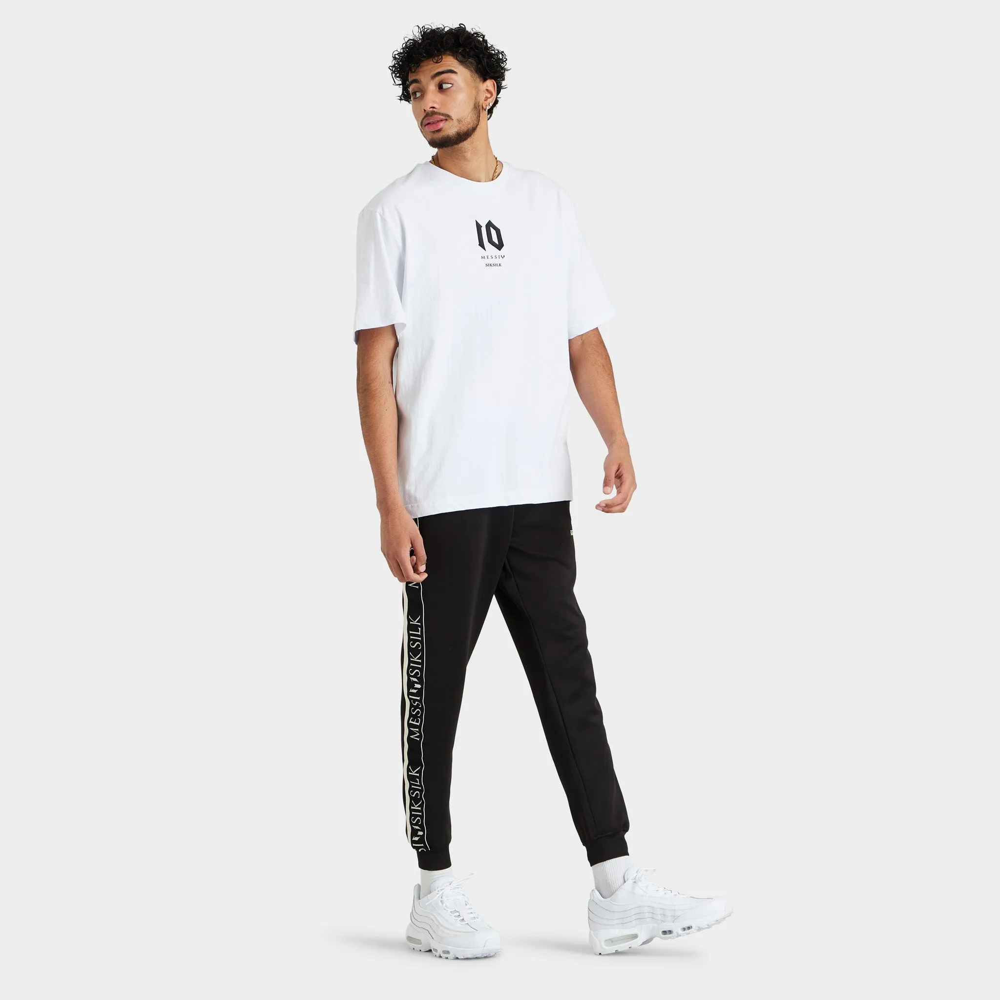 SikSilk x Messi Oversized Logo T-shirt / White sold by JD Sports product image thumbnail 5