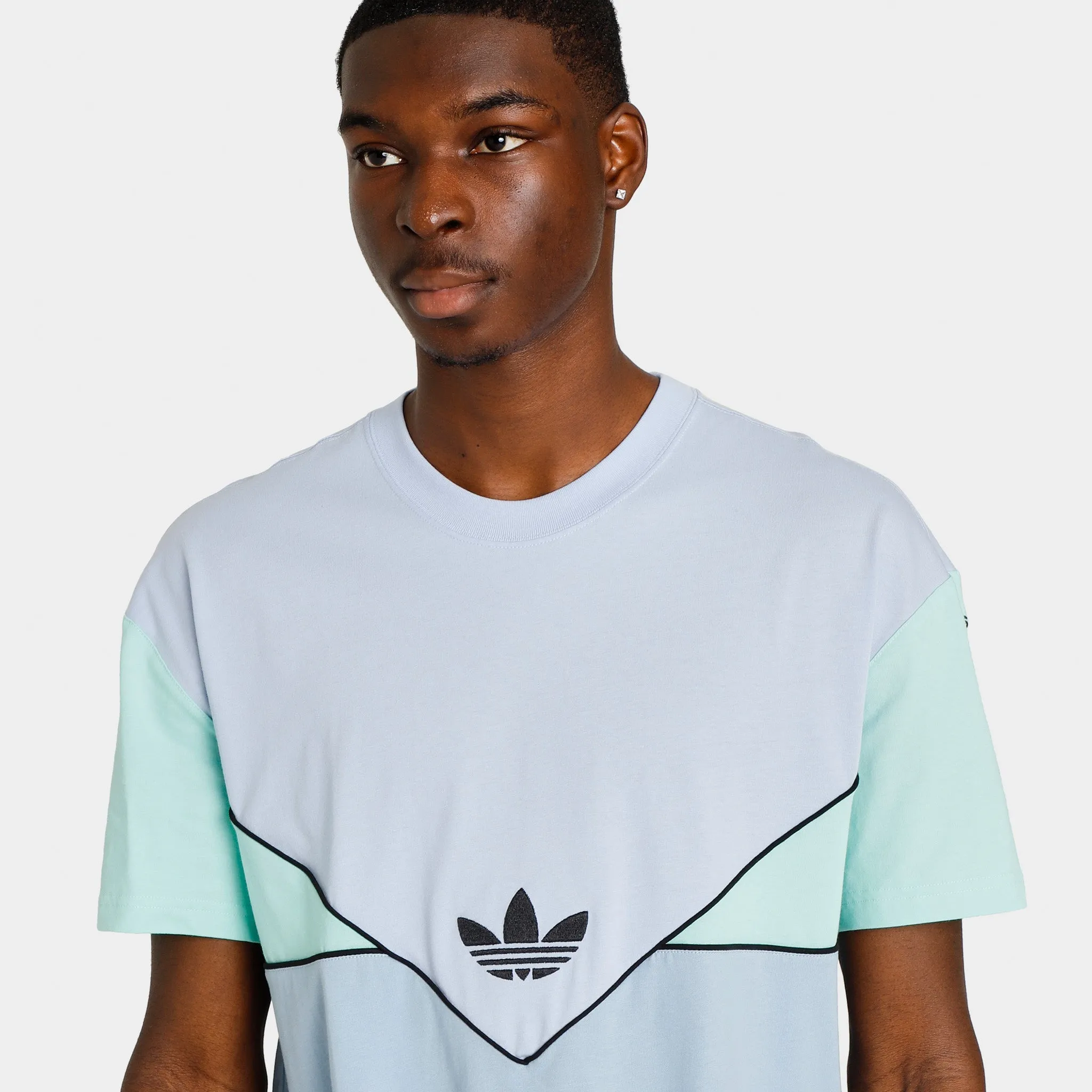 adidas Originals Adicolor Seasonal Archive T-shirt Blue Dawn / Ambient Sky - Easy Green sold by JD Sports product image thumbnail 3