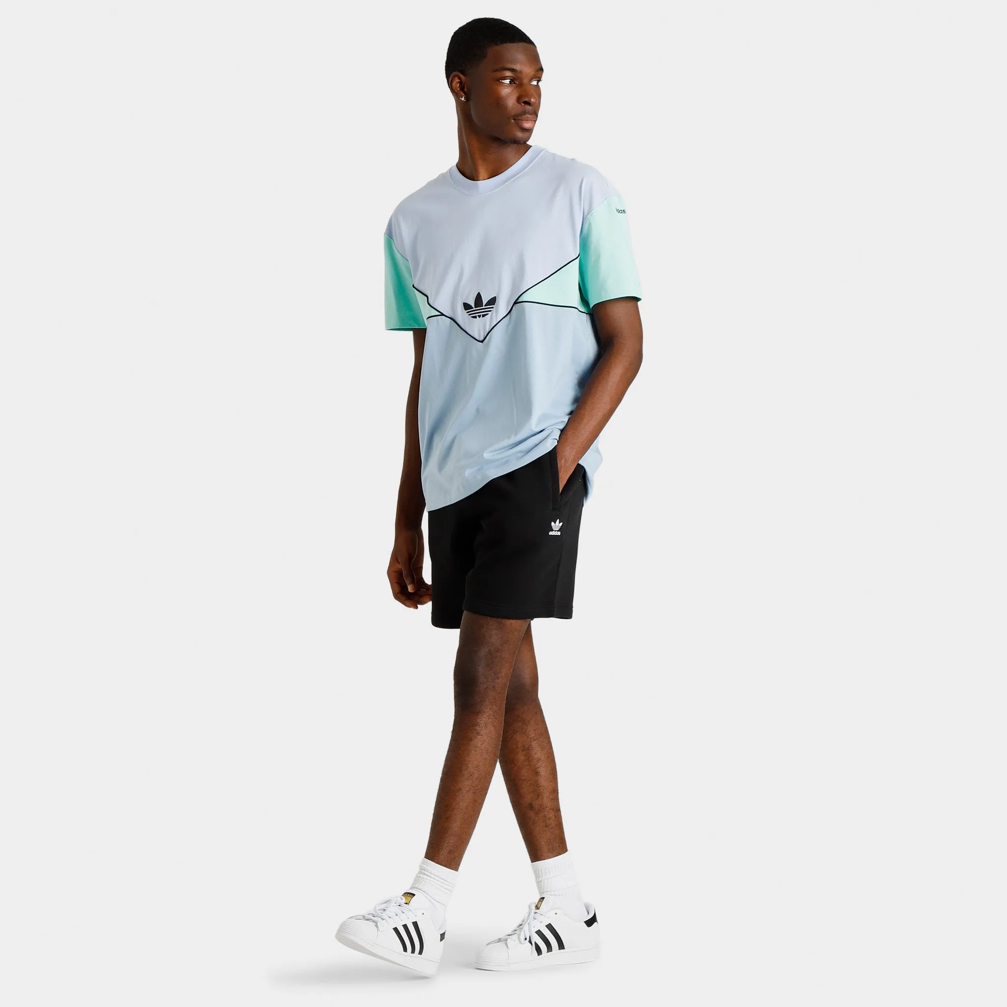 adidas Originals Adicolor Seasonal Archive T-shirt Blue Dawn / Ambient Sky - Easy Green sold by JD Sports product image thumbnail 5