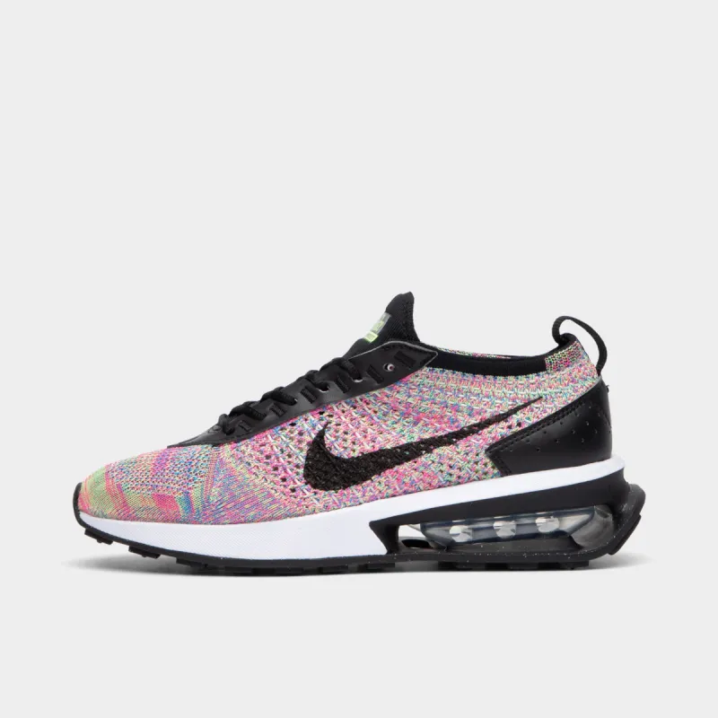 Nike Women's Air Max Flyknit Racer Ghost Green / Black Pink / Photo Blue sold by JD Sports