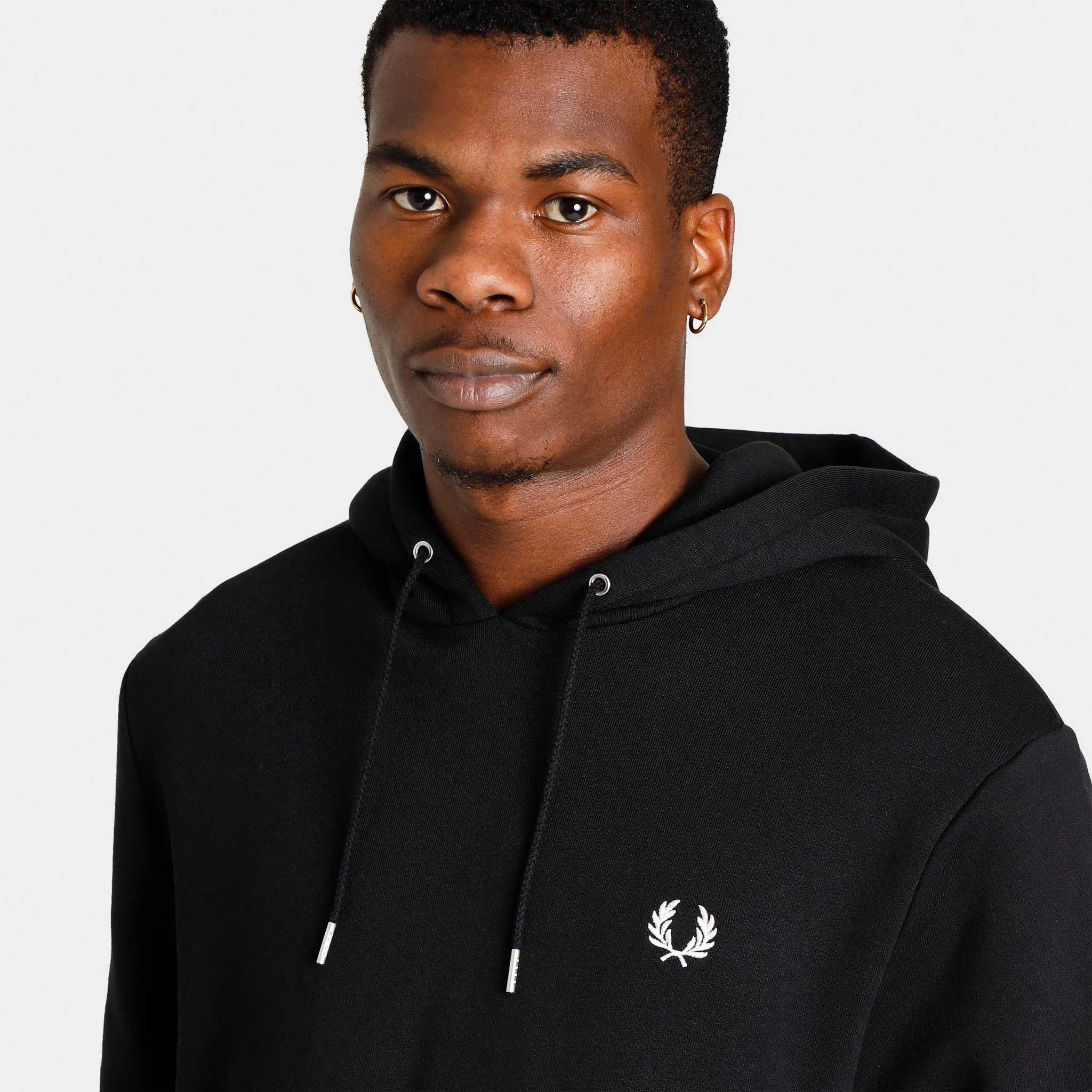 Fred Perry Tipped Pullover Hoodie / Black sold by JD Sports product image thumbnail 4