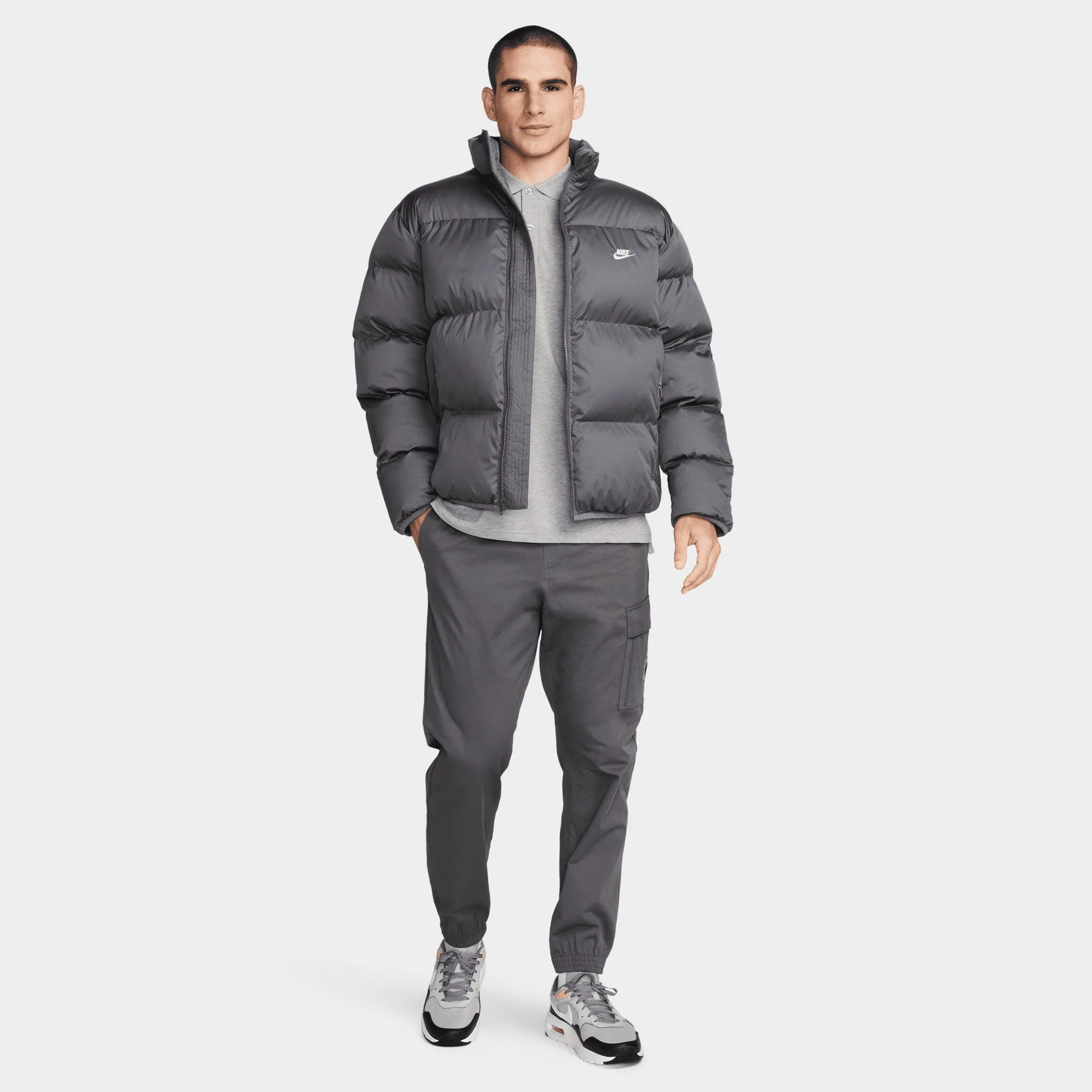 Nike Sportswear Club Puffer Jacket Iron Grey / White sold by JD Sports product image thumbnail 5