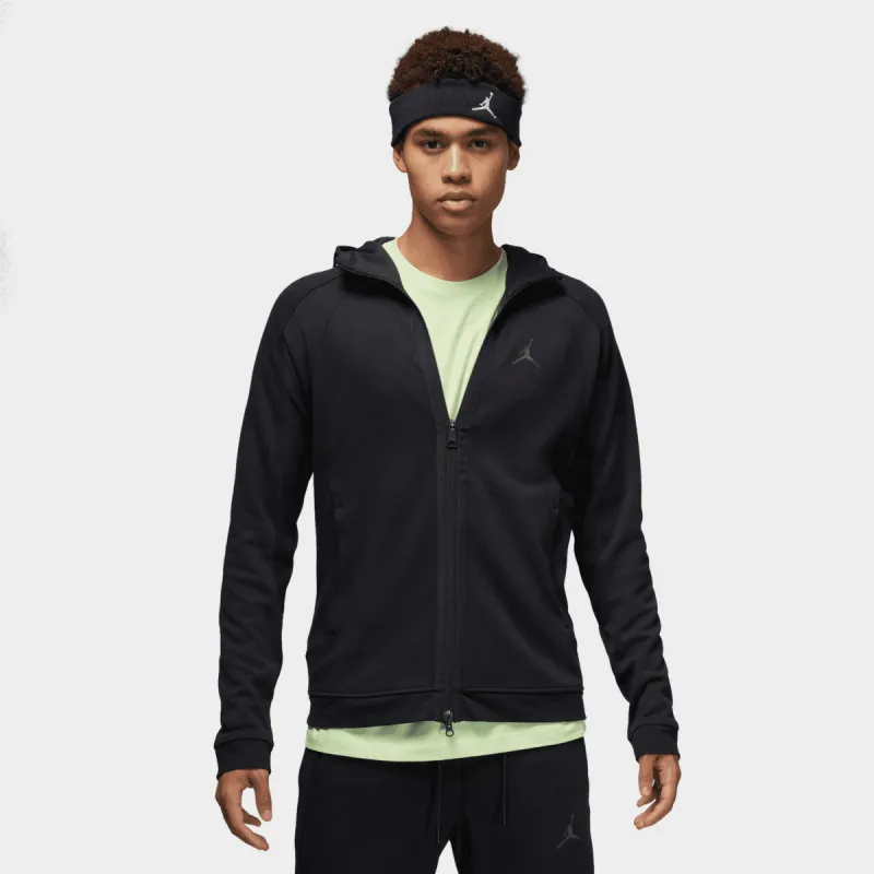 Jordan Dri-FIT Sport Air Fleece Full-Zip Hoodie Black / Black sold by JD Sports
