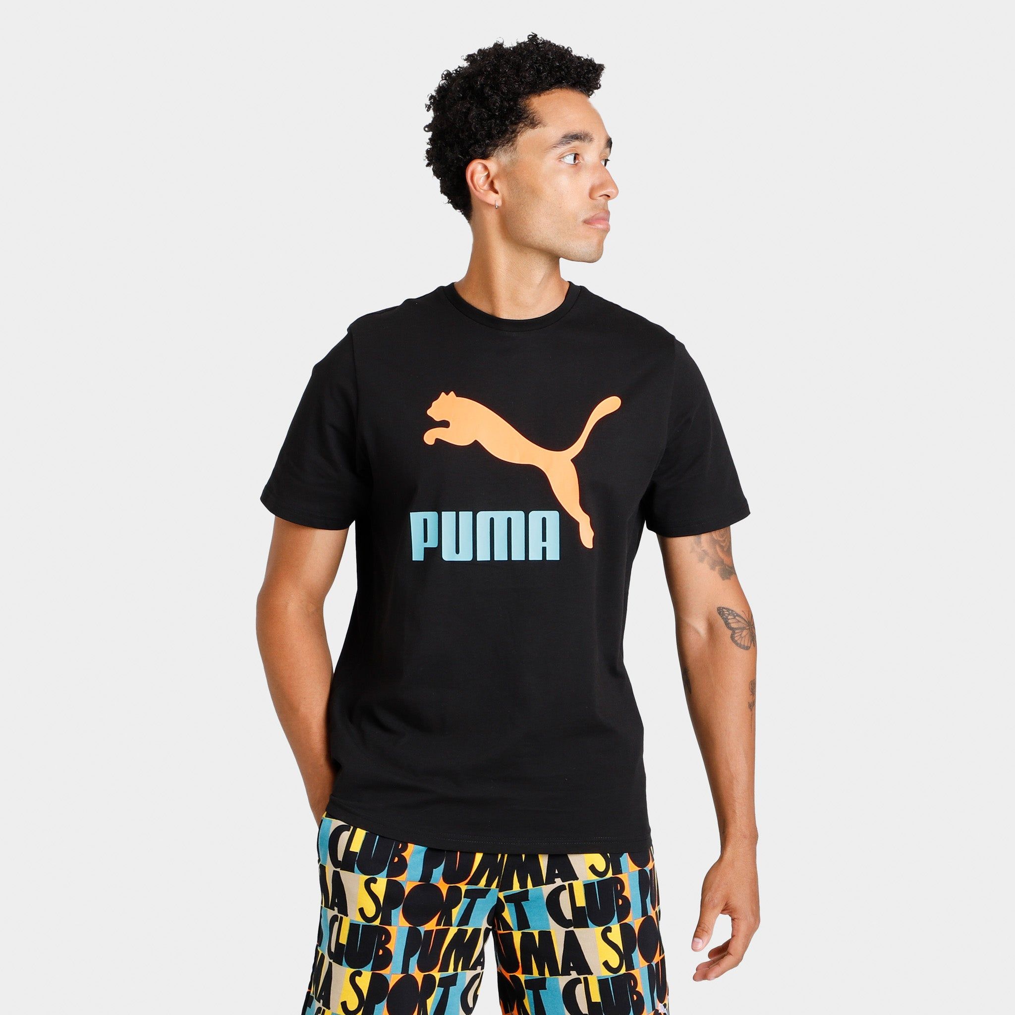 Puma Classics Logo Interest T-shirt / Puma Black sold by JD Sports
