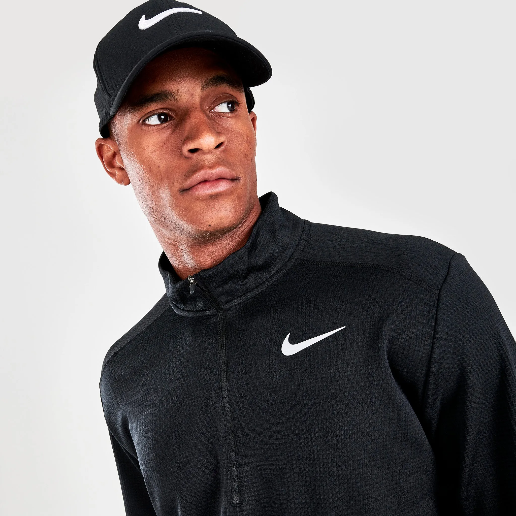 Nike Pacer Half-Zip Running Shirt Black / Black - Reflective Silver sold by JD Sports product image thumbnail 3