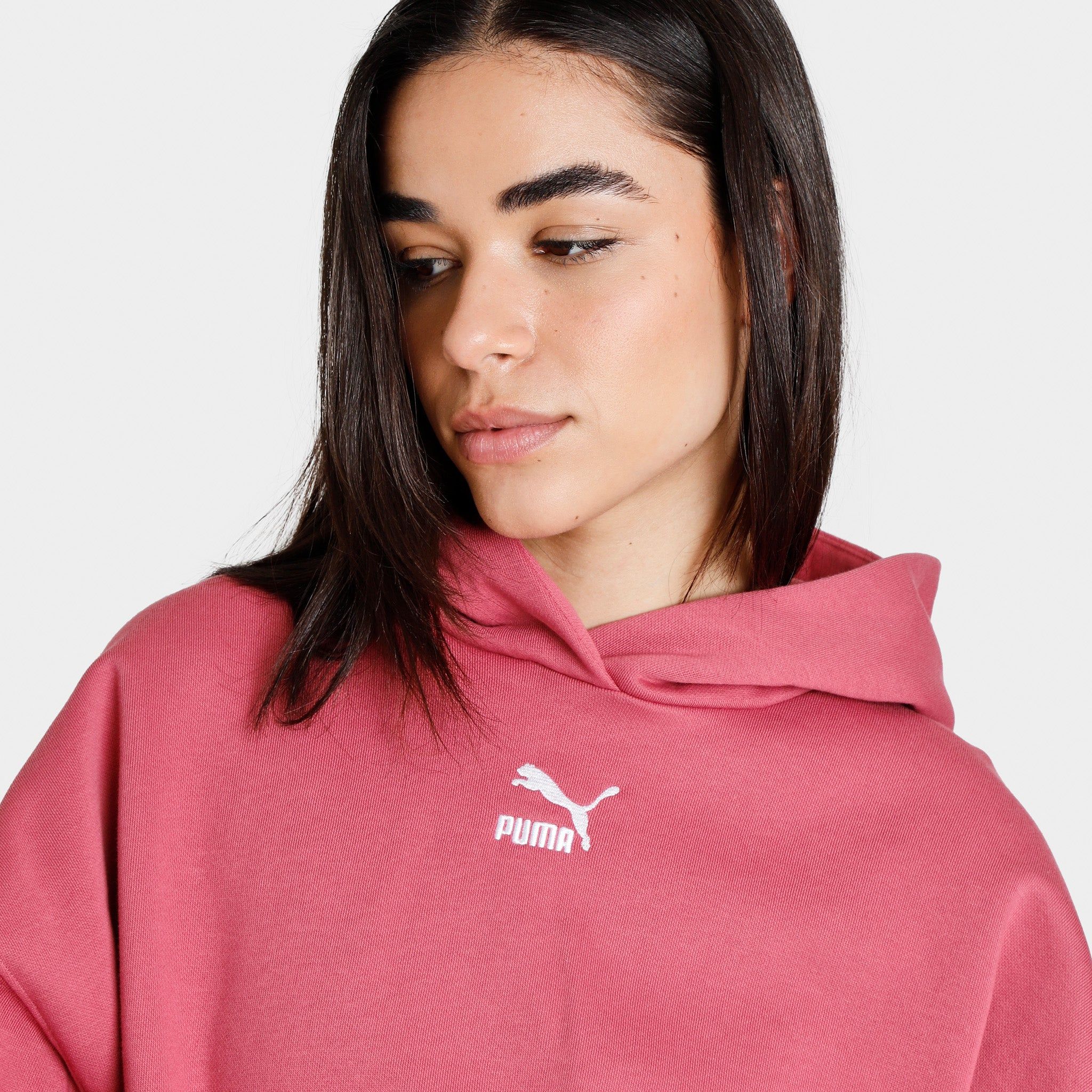 Puma Women's Classics Oversized Pullover Hoodie / Dusty Orchid sold by JD Sports product image thumbnail 2