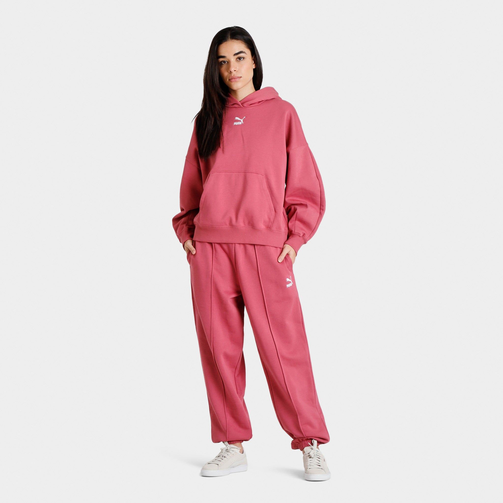 Puma Women's Classics Oversized Pullover Hoodie / Dusty Orchid sold by JD Sports product image thumbnail 3