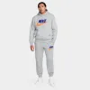 Nike Sportswear Club Fleece Chenille Futura Joggers Dark Grey Heather / Safety Orange sold by JD Sports