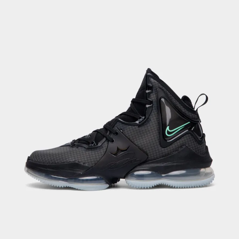 Nike Lebron 19 Black / Green Glow - Anthracite sold by JD Sports