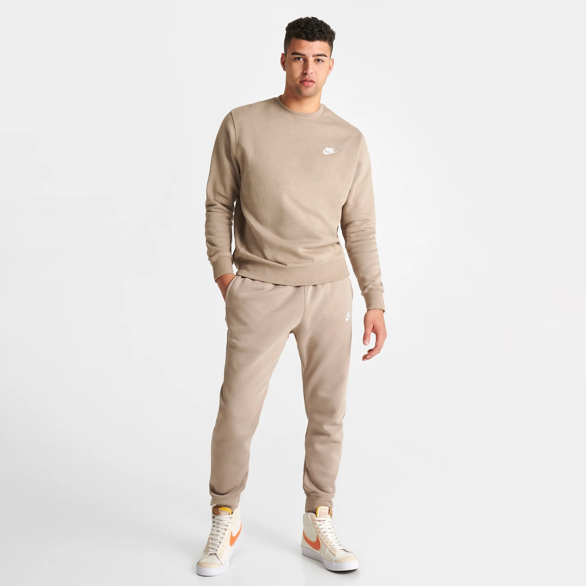 Nike Sportswear Club Fleece Joggers Khaki / White sold by JD Sports product image thumbnail 2