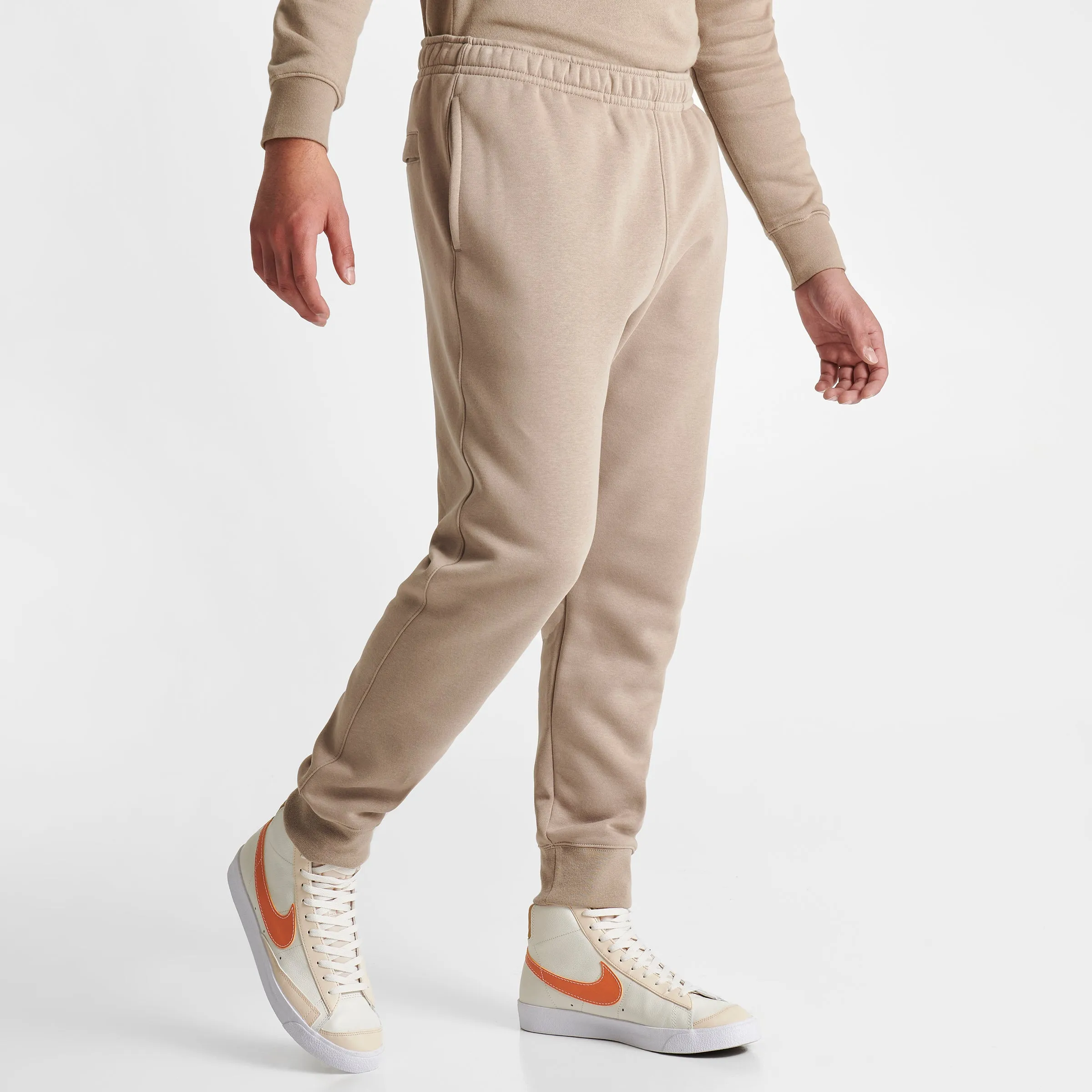 Nike Sportswear Club Fleece Joggers Khaki / White sold by JD Sports product image thumbnail 3