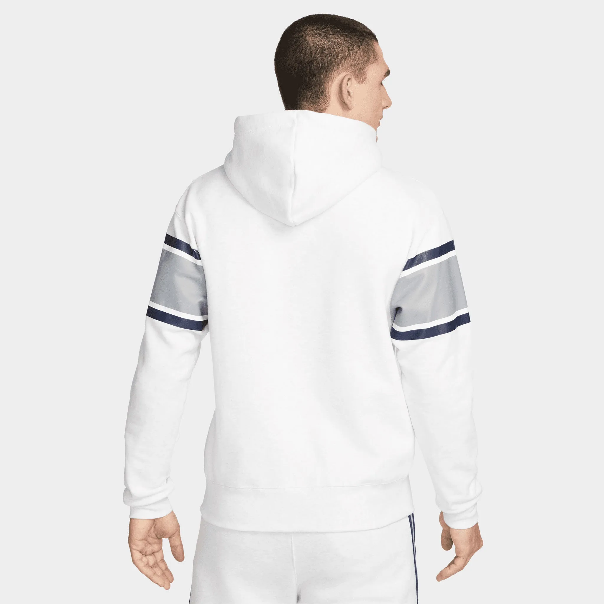 Jordan Paris Saint-Germain Full-Zip Fleece Hoodie Birch Heather / University Red sold by JD Sports product image thumbnail 2