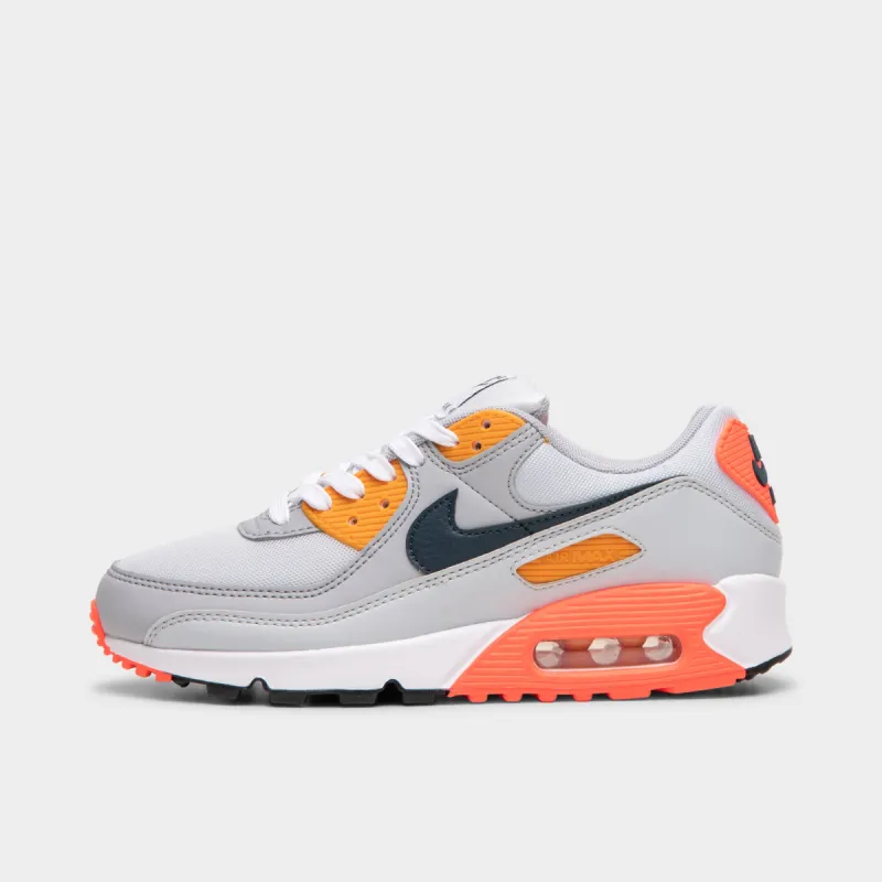 Nike Women's Air Max 90 Pure Platinum / Armory Navy - Wolf Grey sold by JD Sports