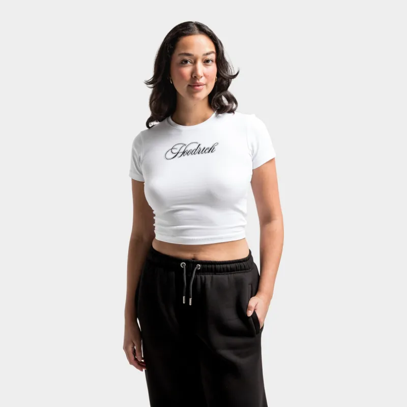 Hoodrich Women's OG Figure Crop Top / White made by Hoodrich