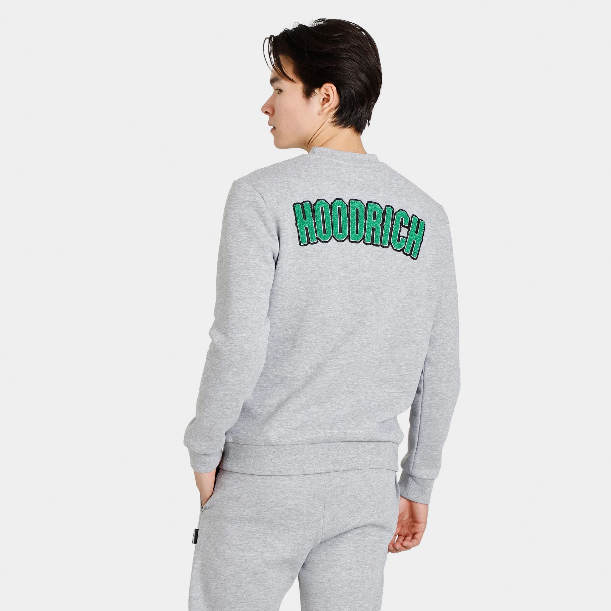 Hoodrich OG Pulse Crewneck Heather Grey / White - Green sold by JD Sports product image thumbnail 2
