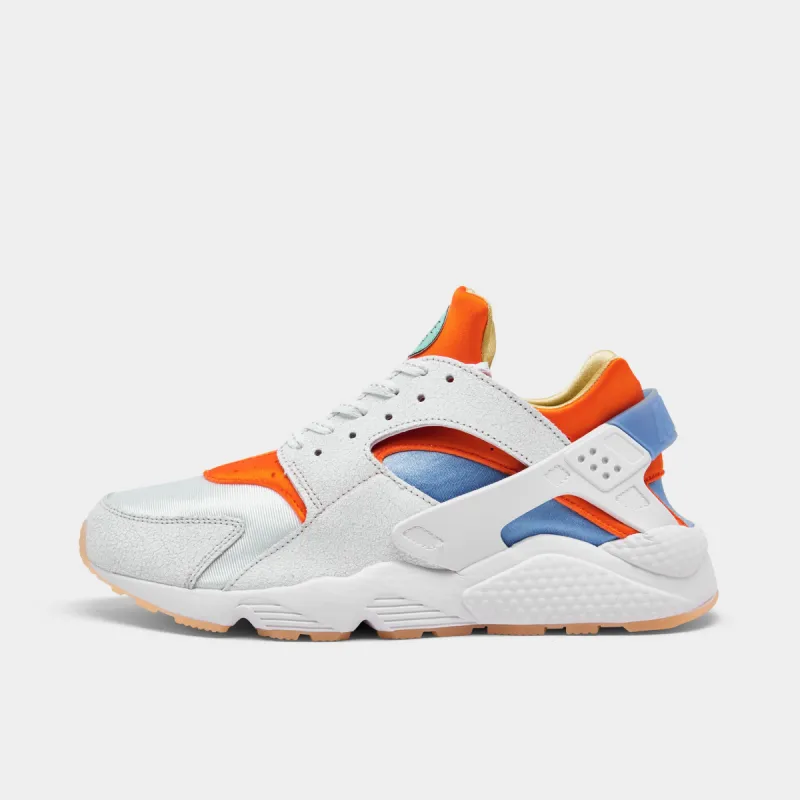 Nike Air Huarache White / Safety Orange - University Blue sold by JD Sports