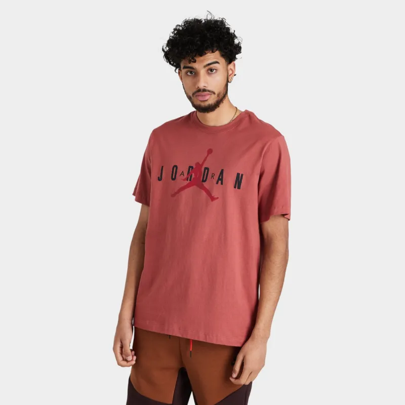 Jordan Air Wordmark T-shirt Canyon Rust / Black - Mystic Hibiscus made by JD Sports