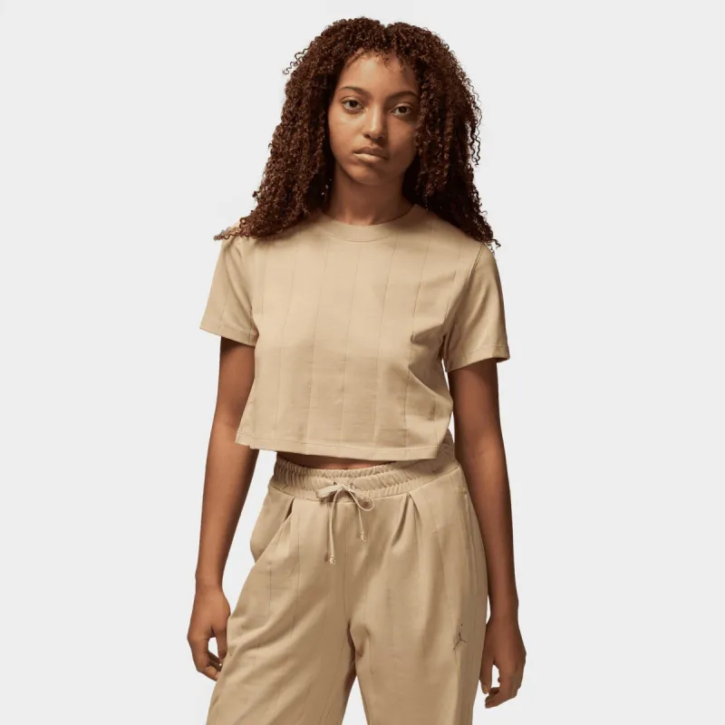 Jordan Women's Flight Knit T-shirt / Desert sold by JD Sports