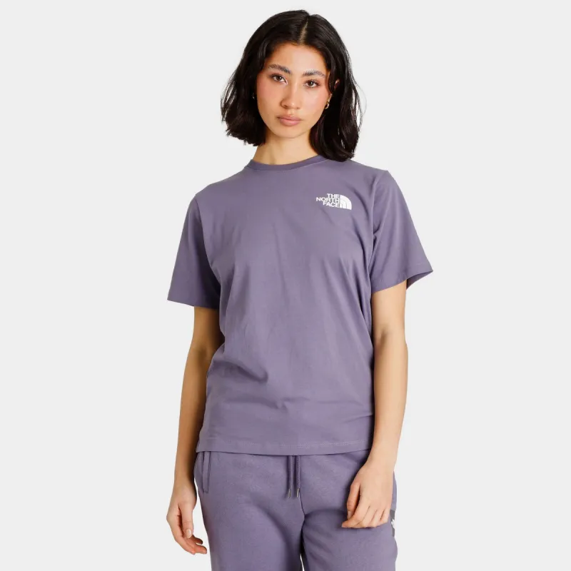 The North Face Women's Box NSE T-shirt Lunar Slate / Summit Navy Abstract Flower Print sold by JD Sports