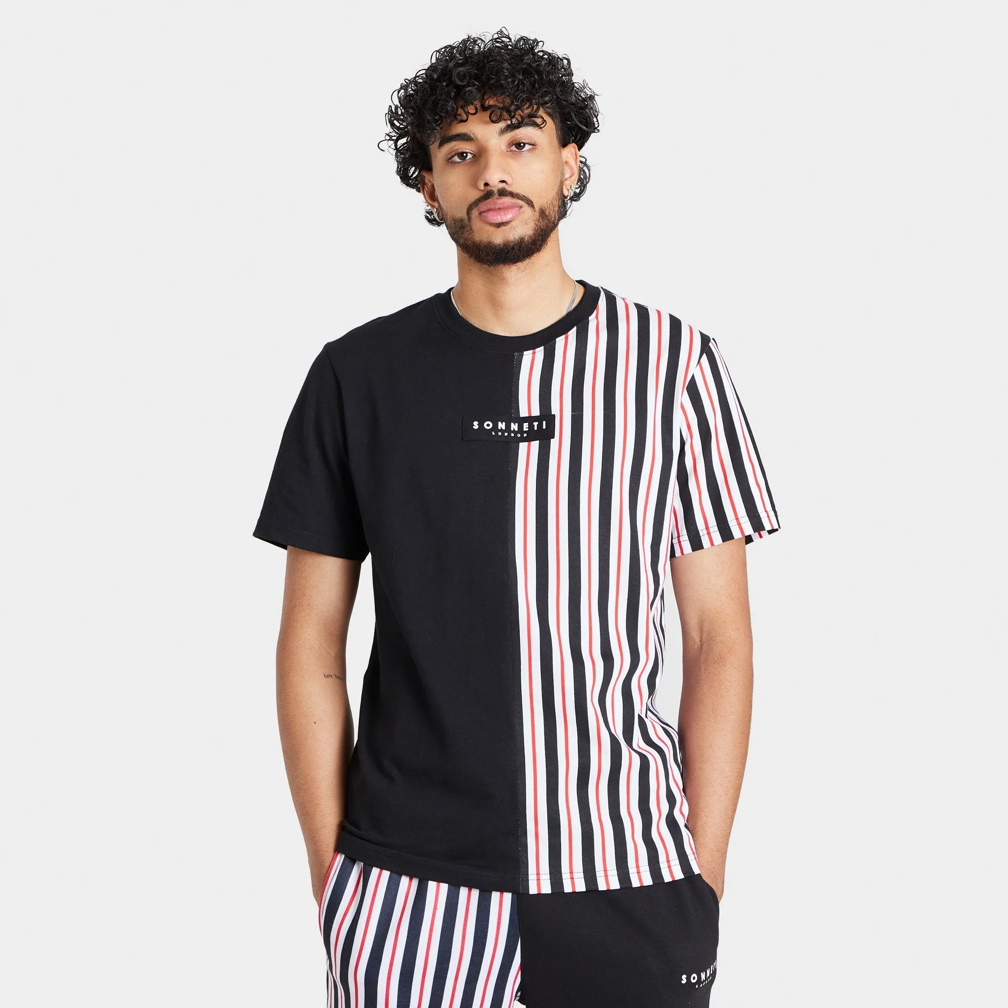 Sonneti London Splice T-shirt / Jet Black sold by JD Sports