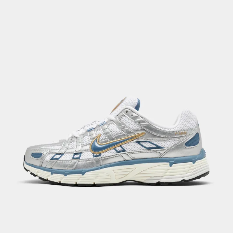 Nike P-6000 White / Agean Storm - Metallic Silver sold by JD Sports
