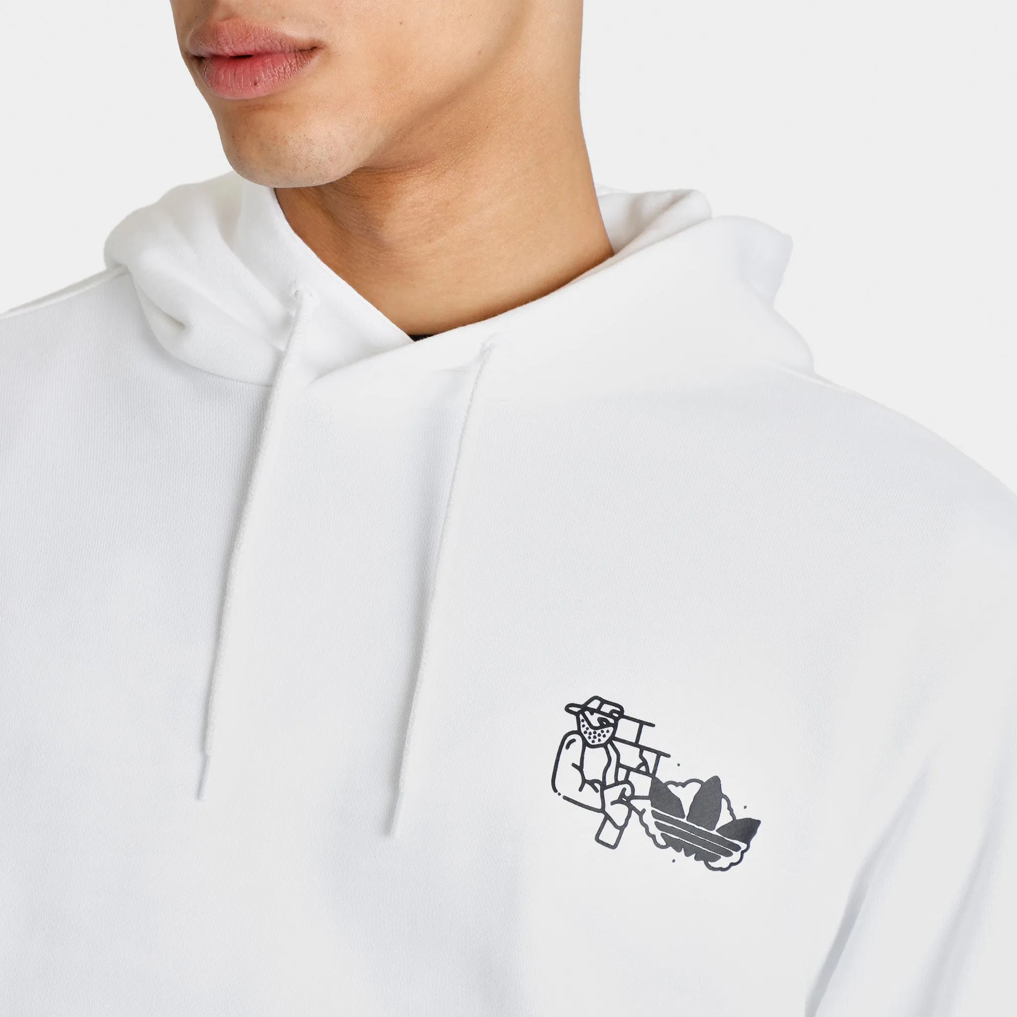 adidas Fuzi TS Pullover Hoodie / White sold by JD Sports product image thumbnail 5