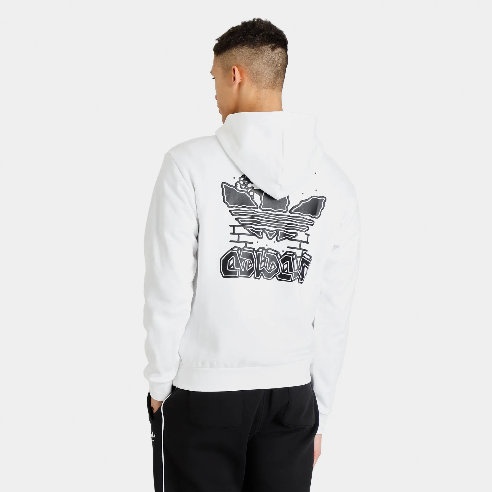 adidas Fuzi TS Pullover Hoodie / White sold by JD Sports product image thumbnail 2