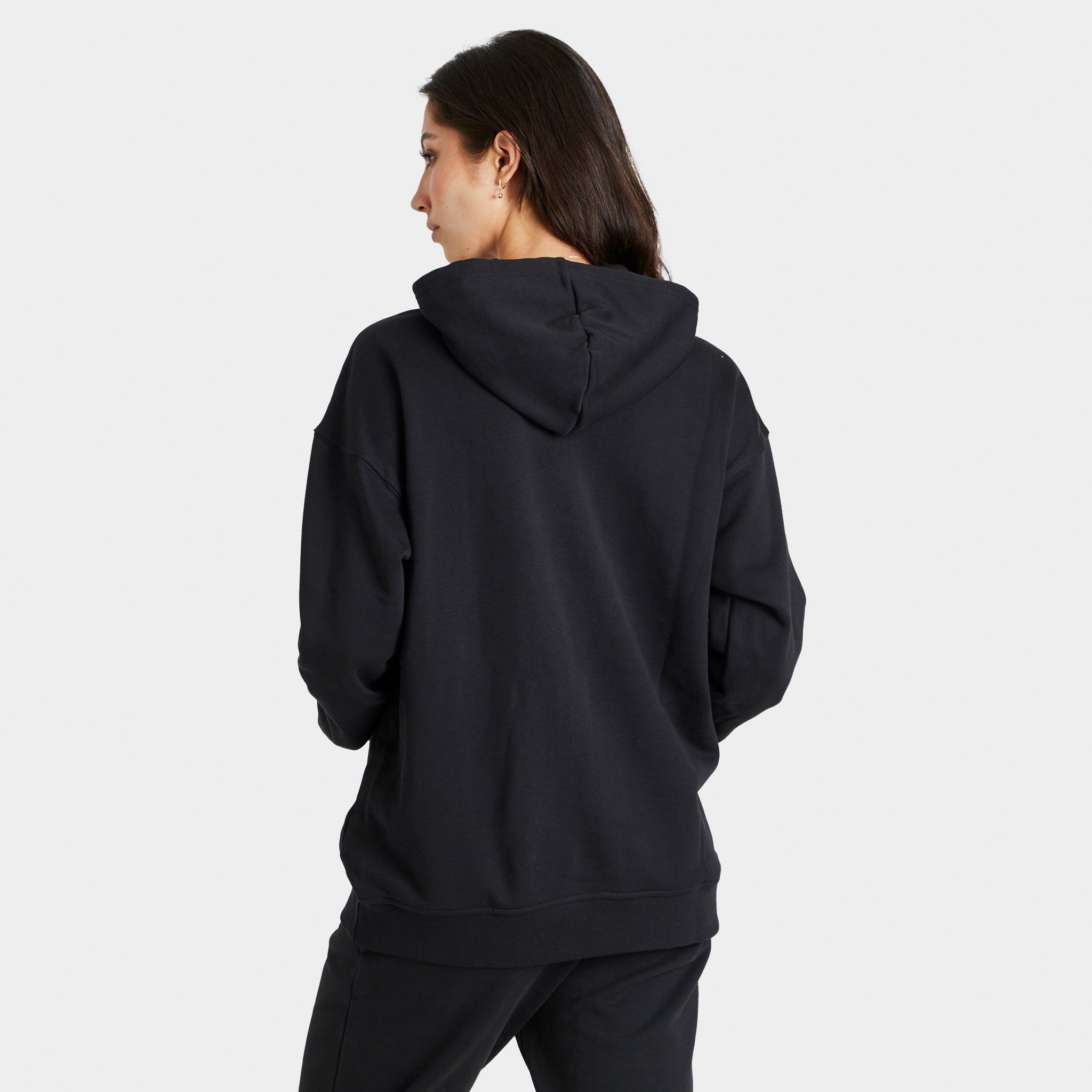 adidas Originals Women’s Adicolor Trefoil Pullover Hoodie Black / White sold by JD Sports product image thumbnail 2