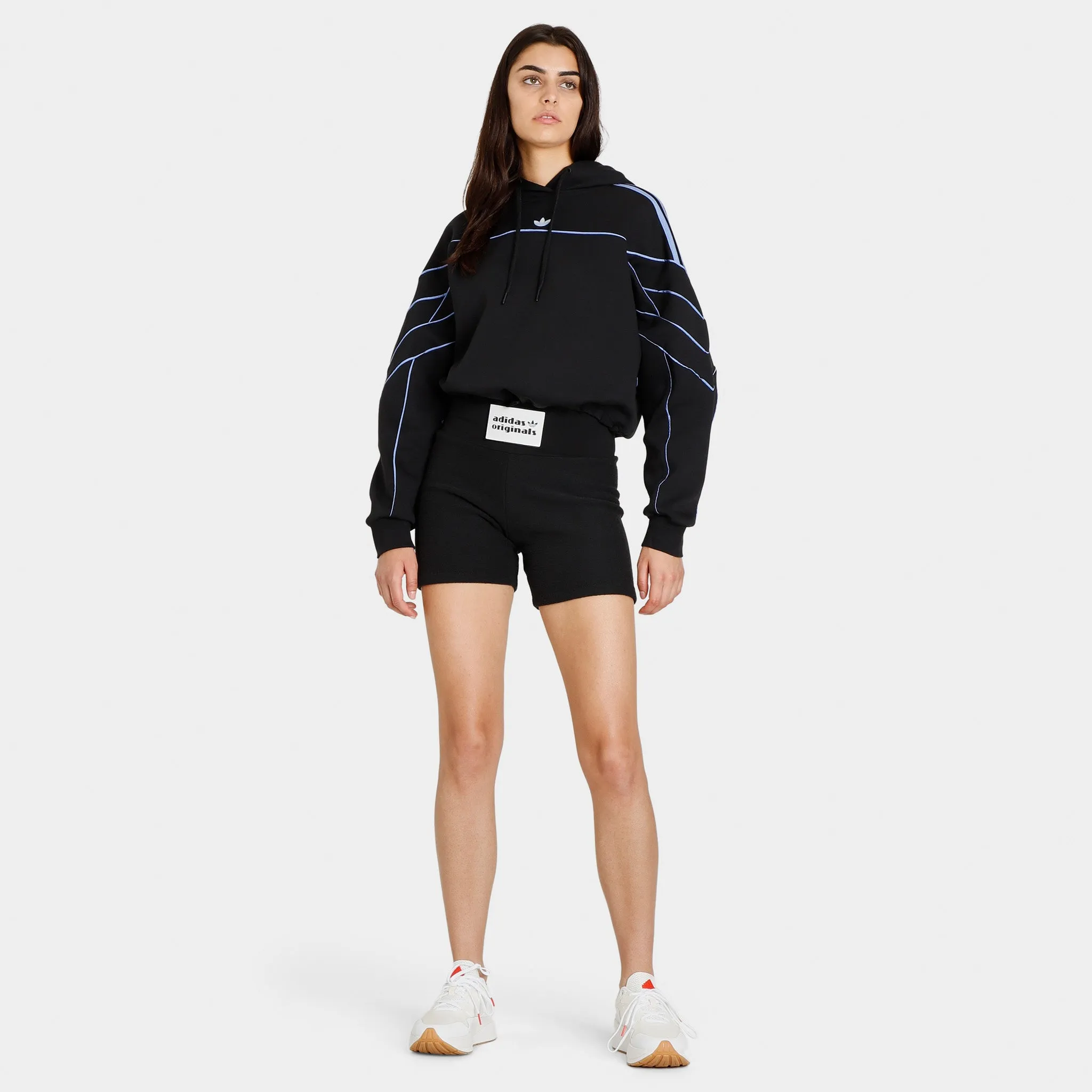 adidas Originals Women's Archive Cut Line Crop Pullover Hoodie / Black sold by JD Sports product image thumbnail 5