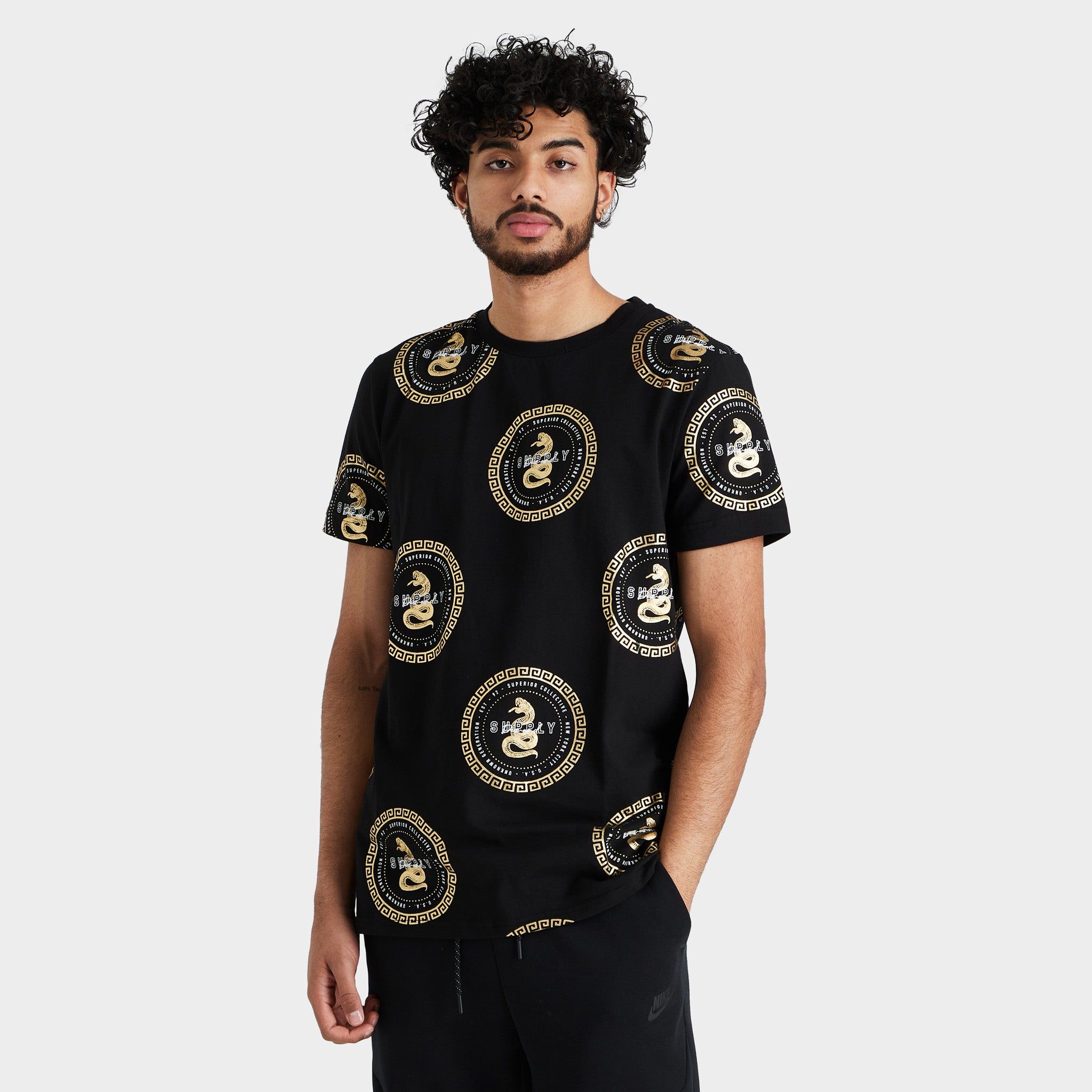 Supply & Demand Shrine T-shirt / Black sold by JD Sports