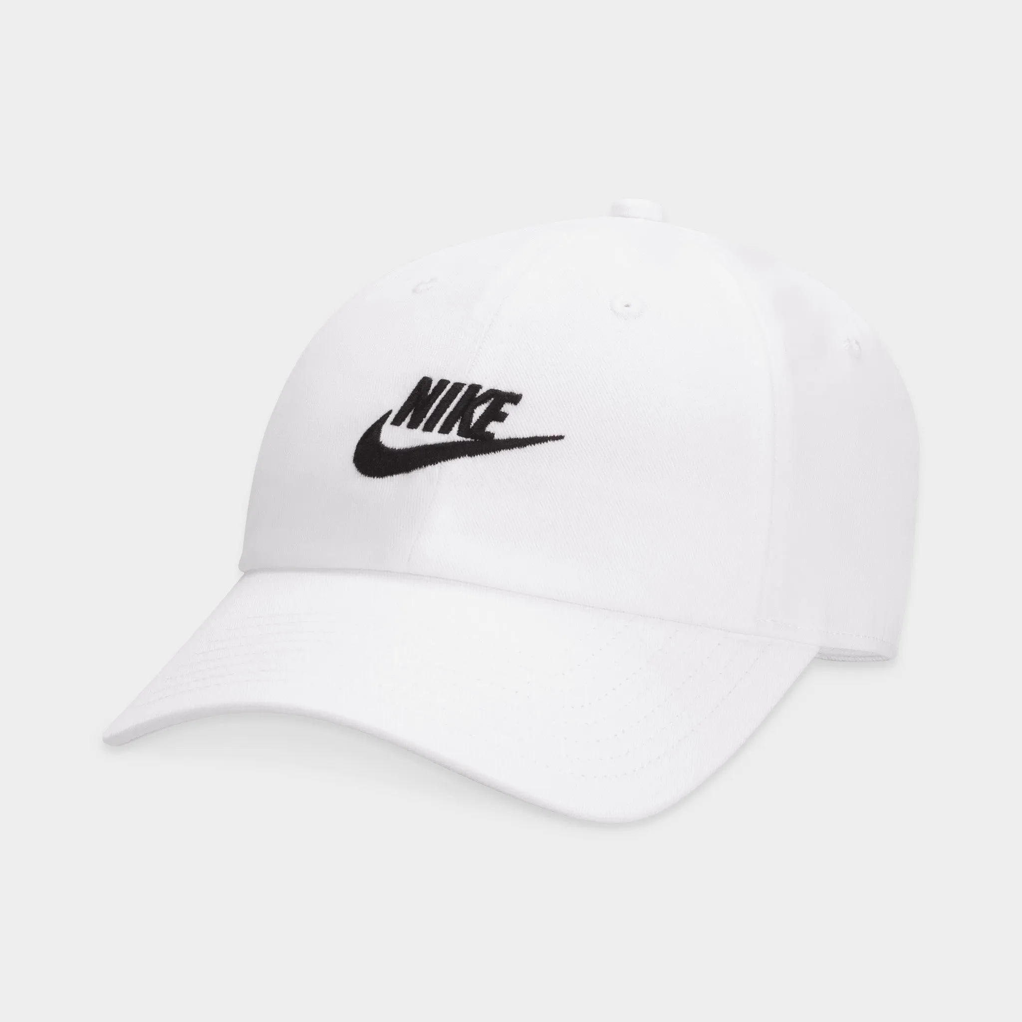 Nike Club Unstructured Futura Wash Cap White / Black sold by JD Sports