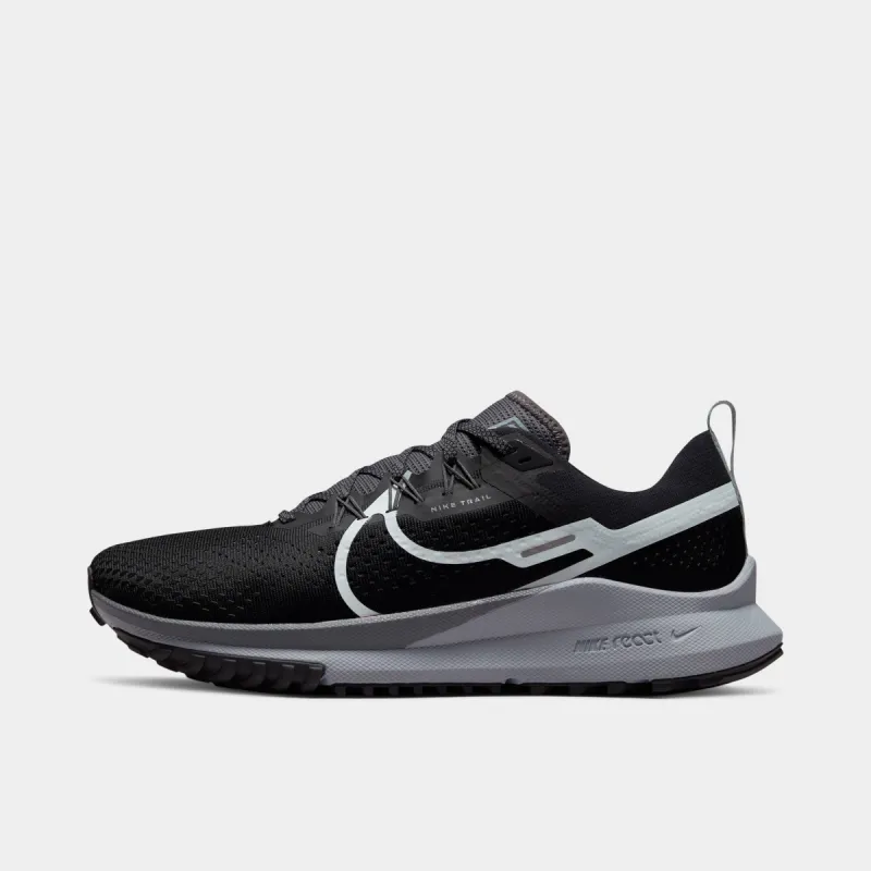 Nike React Pegasus Trail 4 Black / Aura - Dark Grey sold by JD Sports