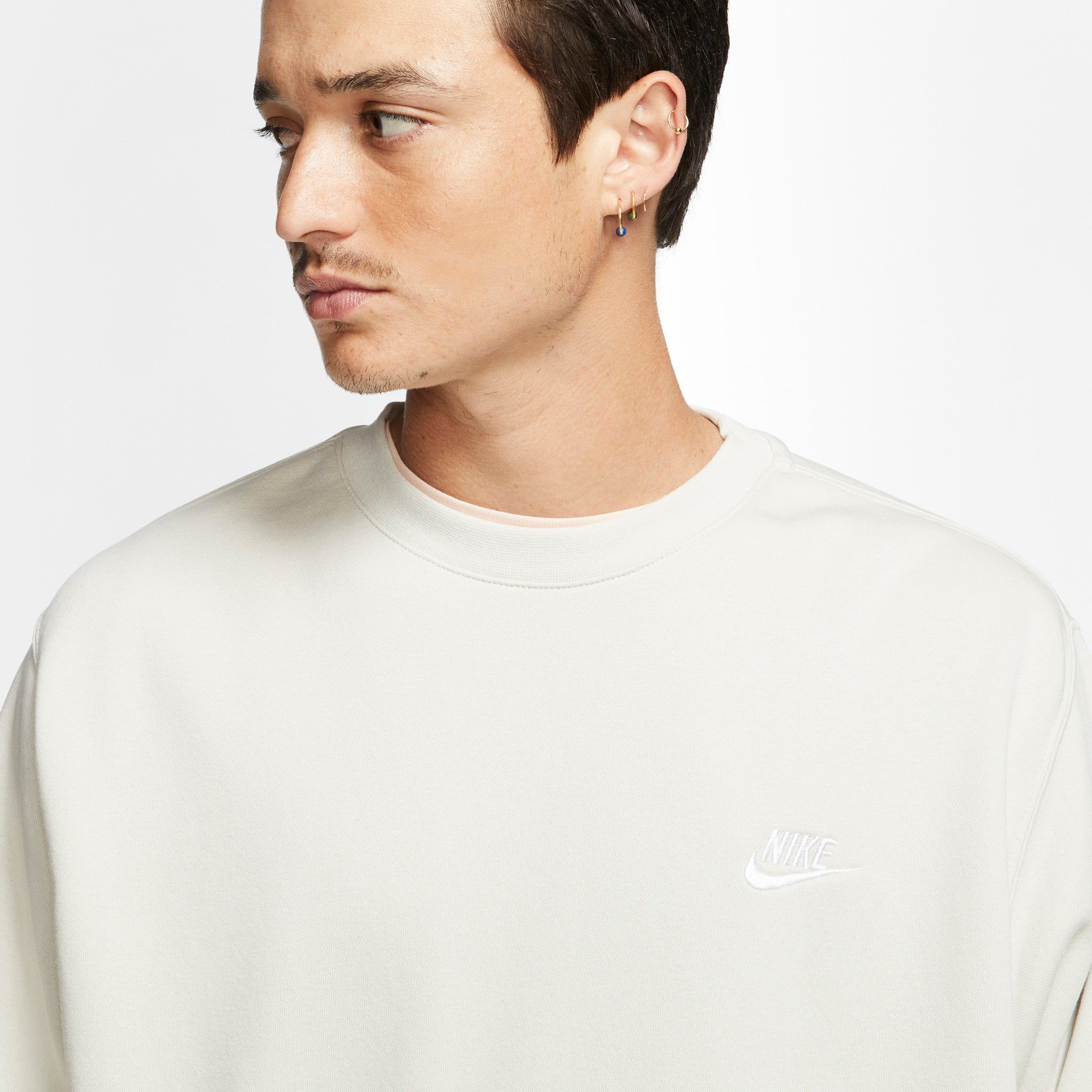 Nike Sportswear Club Fleece Crewneck Light Bone / White sold by JD Sports product image thumbnail 3