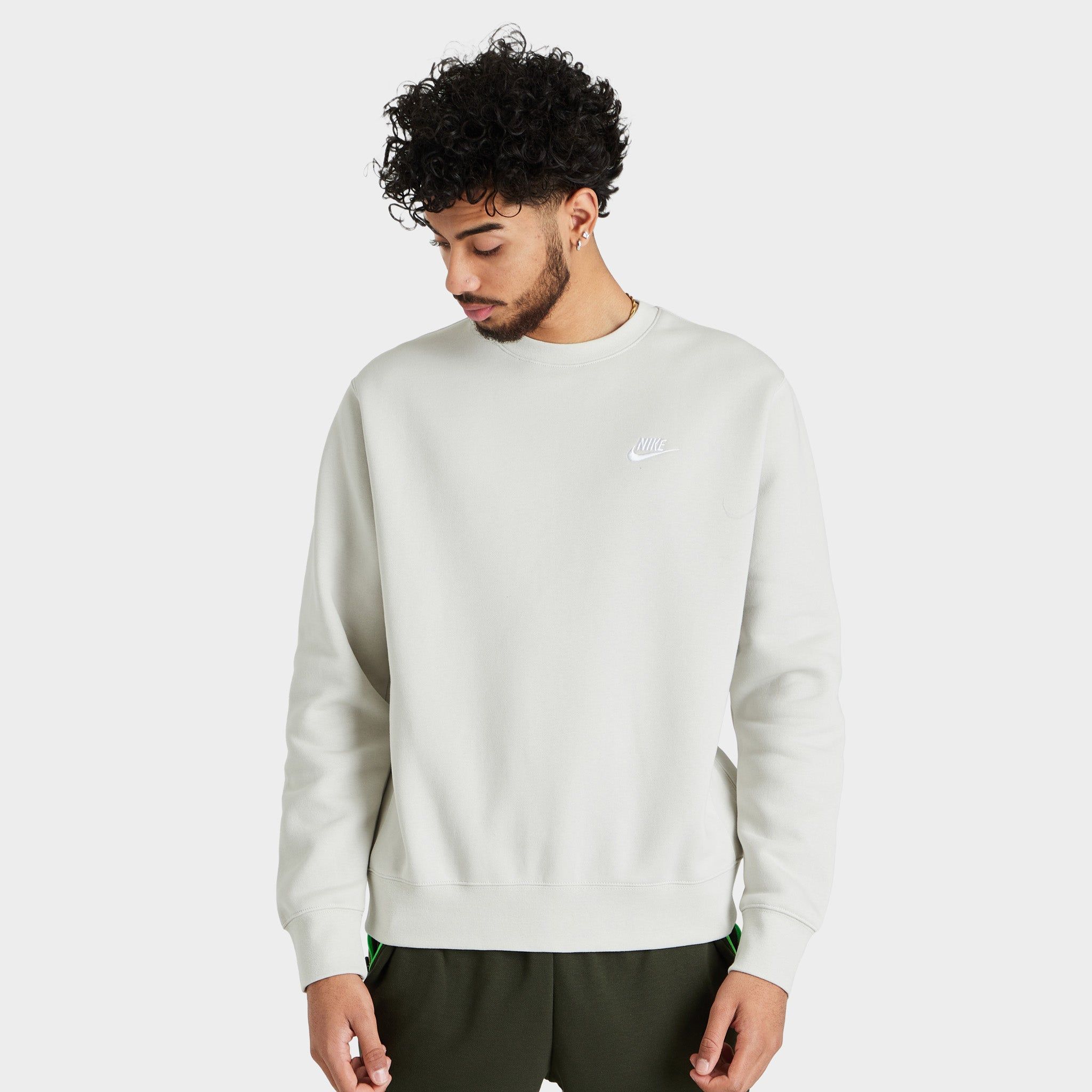 Nike Sportswear Club Fleece Crewneck Light Bone / White sold by JD Sports product image thumbnail 5