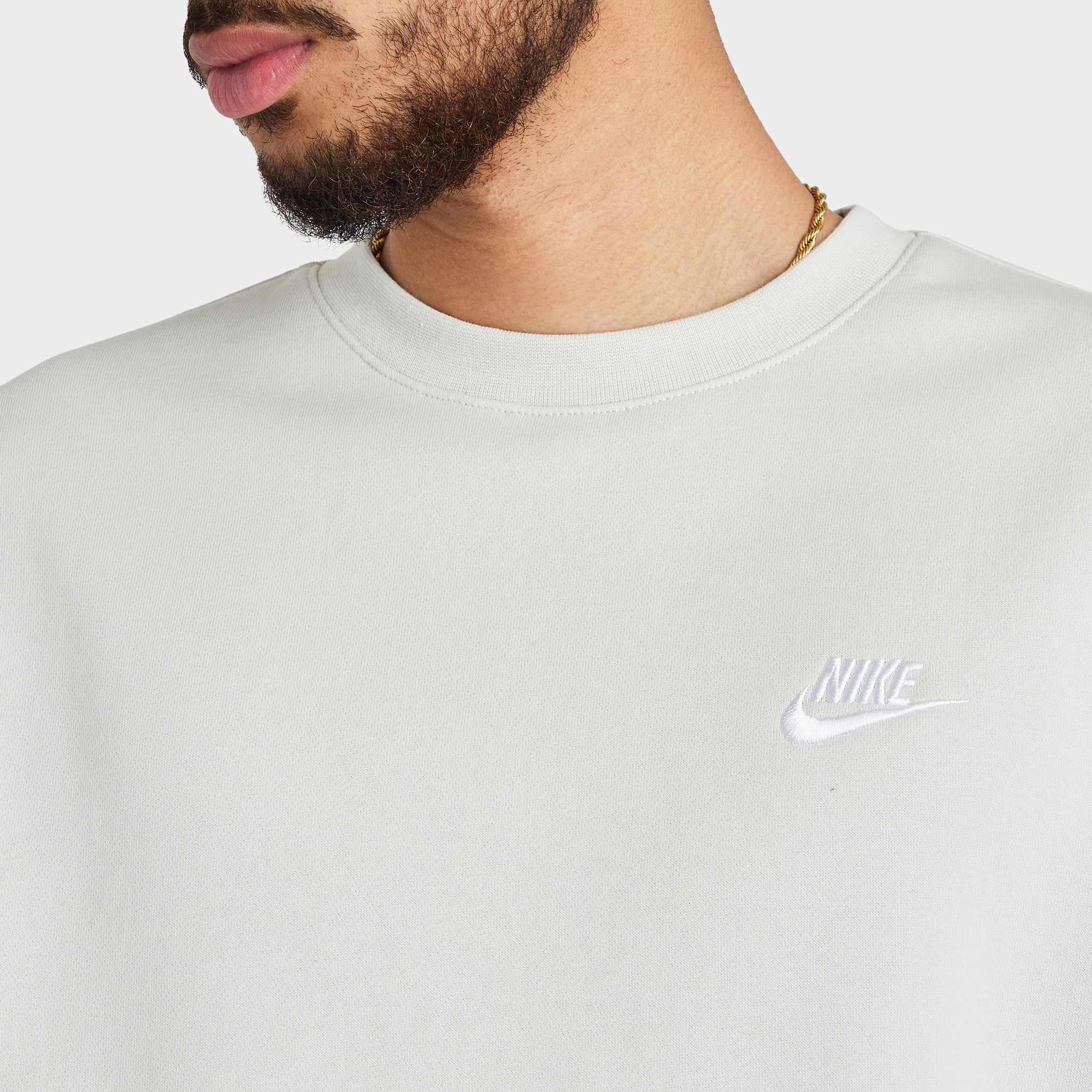 Nike Sportswear Club Fleece Crewneck Light Bone / White sold by JD Sports product image thumbnail 8