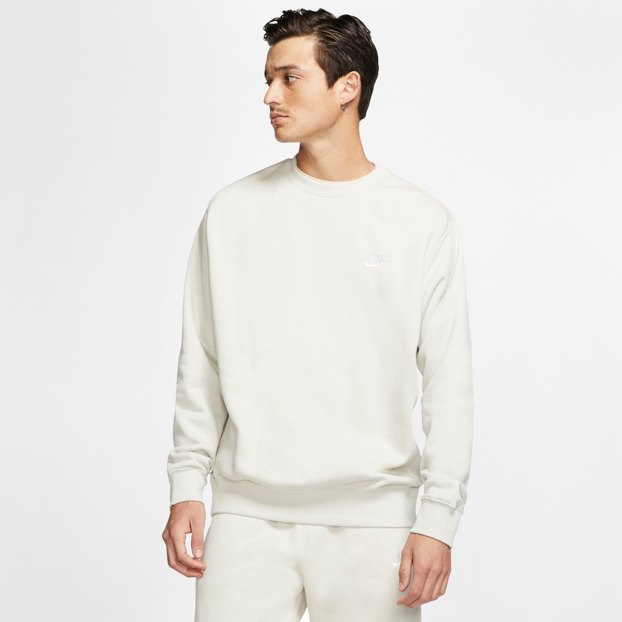 Nike Sportswear Club Fleece Crewneck Light Bone / White sold by JD Sports