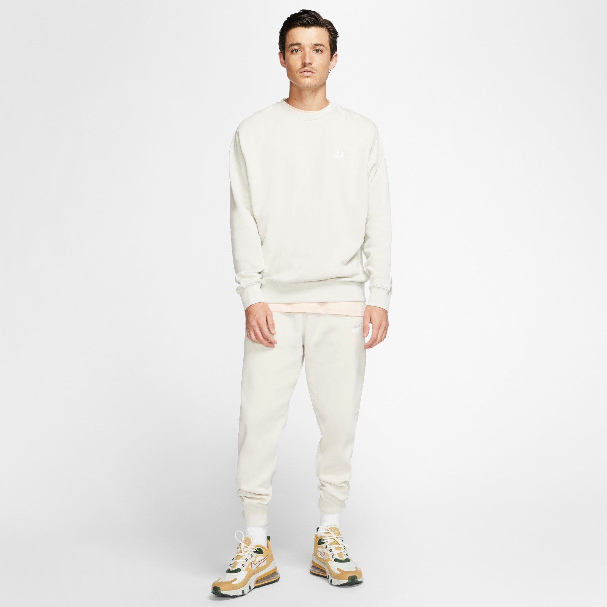 Nike Sportswear Club Fleece Crewneck Light Bone / White sold by JD Sports product image thumbnail 4