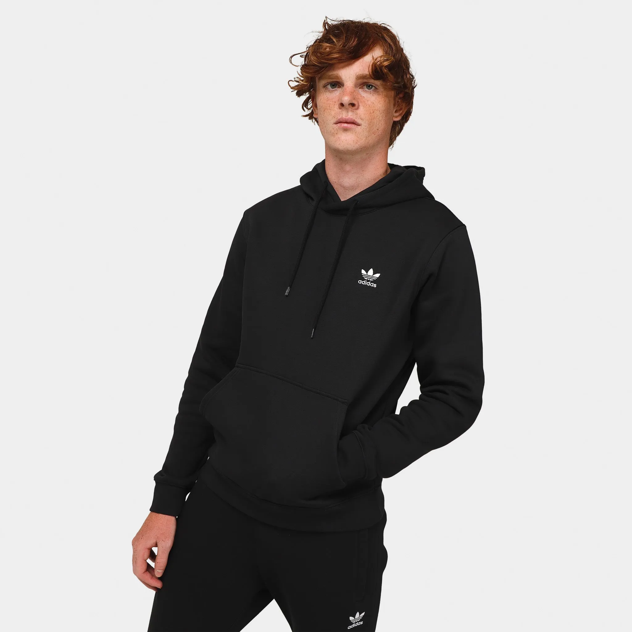 adidas Originals Trefoil Essentials Pullover Hoodie / Black sold by JD Sports
