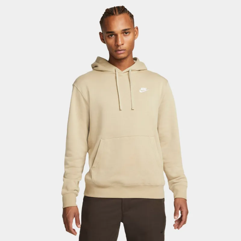 Nike Sportswear Club Fleece Pullover Hoodie Limestone / Limestone - White sold by JD Sports