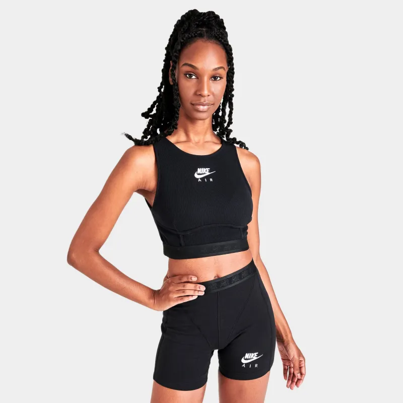 Nike Women's Air Ribbed Tank Black / White sold by JD Sports