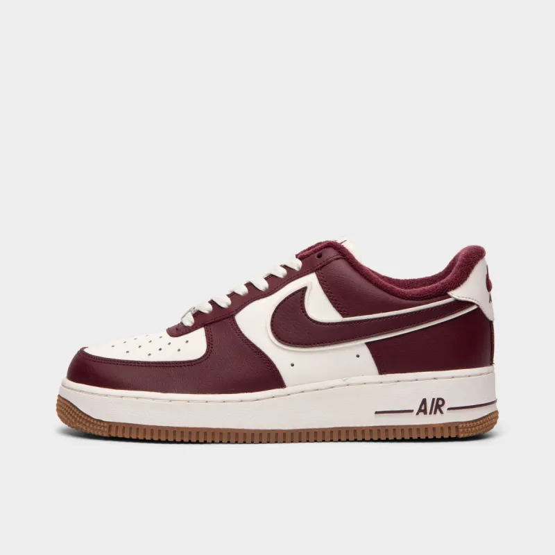 Nike Air Force 1 ‘07 LV8 Sail / Night Maroon - Gum Medium Brown sold by JD Sports