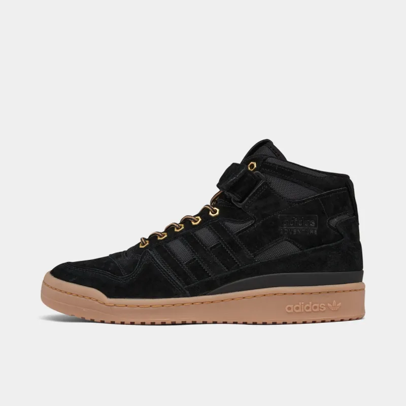 adidas Originals Forum Mid Core Black / Core Black - Gum 3 sold by JD Sports